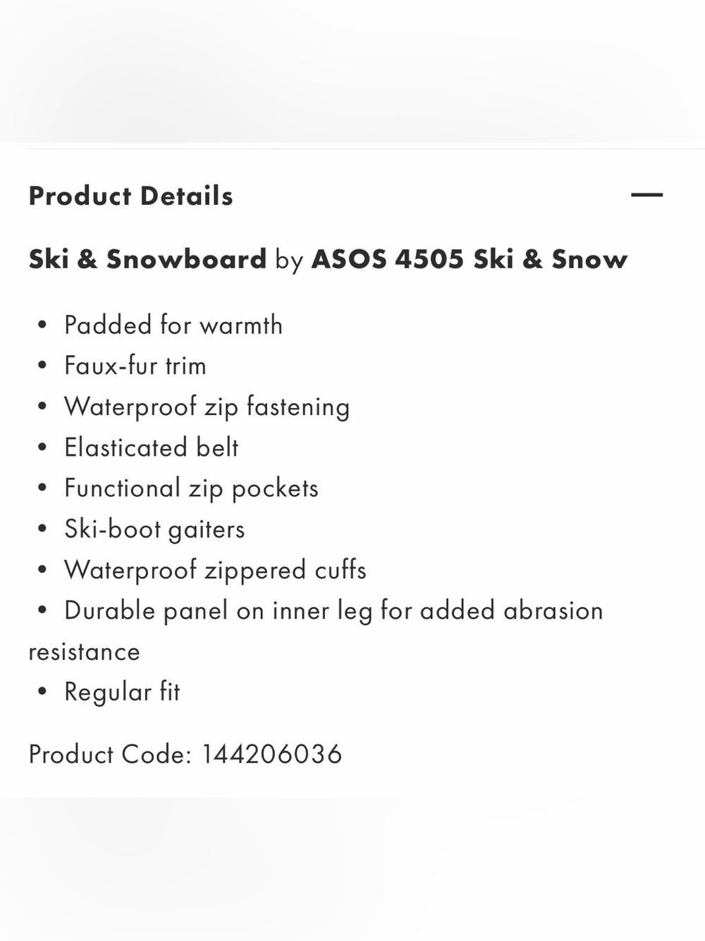 ASOS Ski suit - Picture 4 of 4
